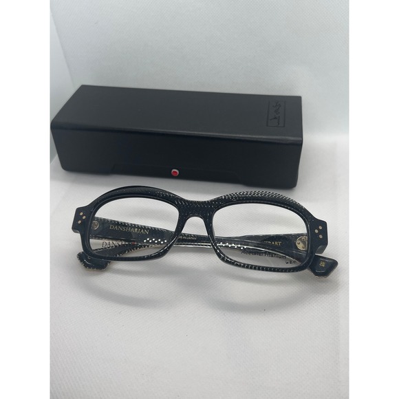 DANSHARIAN Accessories - DANSHARI GHERART Black Acetate Titanium Eyeglasses‎ Frames Japan Designer